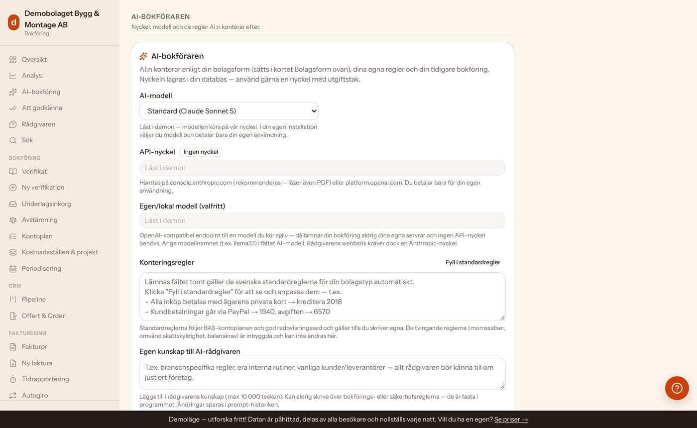 Egna konteringsregler och egen kunskap