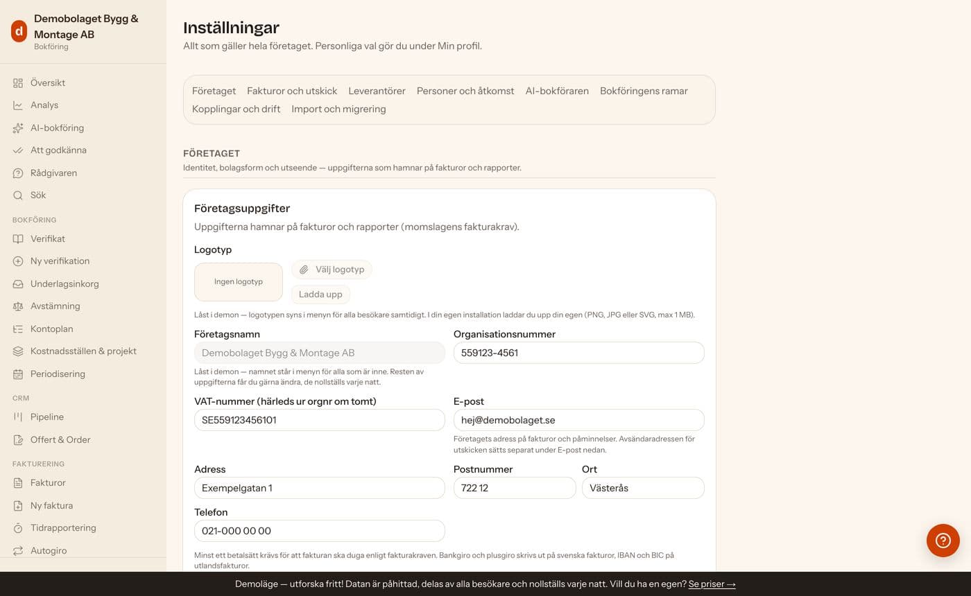 Inställningar