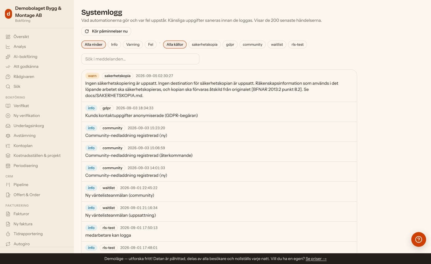 Systemloggen