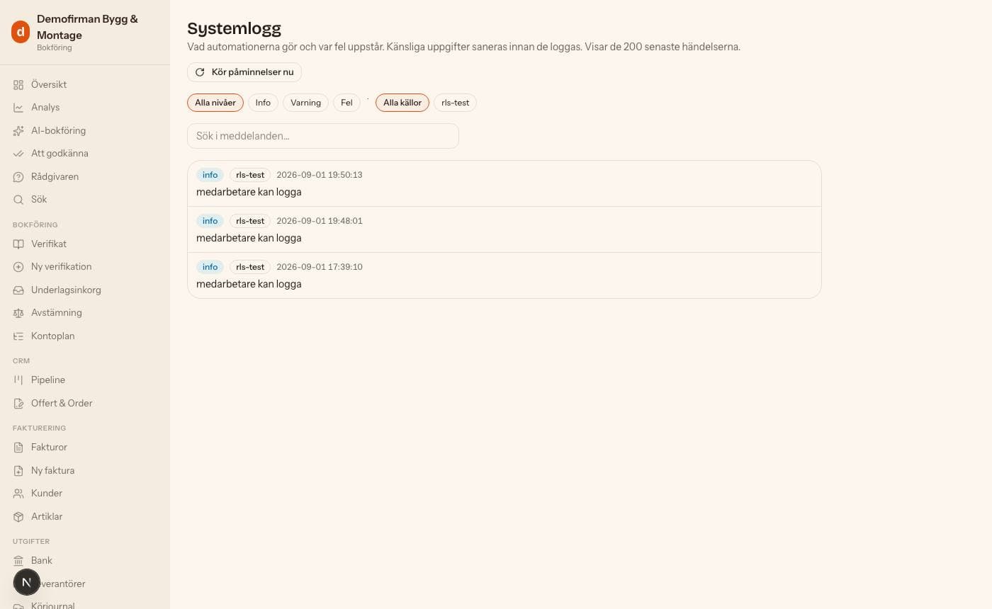 Systemloggen