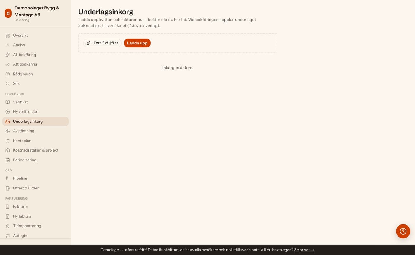 Underlagsinkorgen